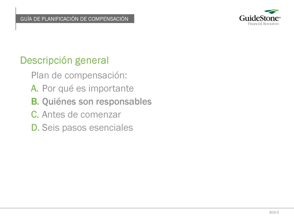 Descripción general Plan de compensación: Por qué es importante