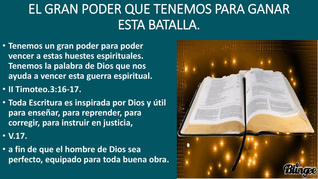 EL GRAN PODER QUE TENEMOS PARA GANAR ESTA BATALLA.