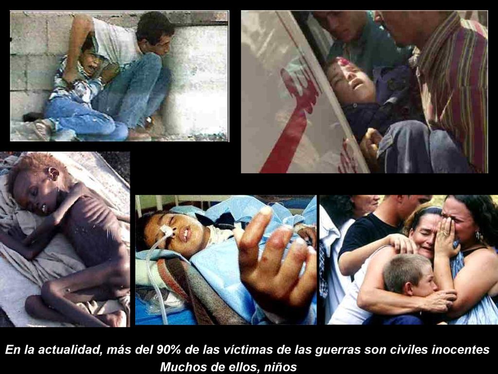 En la actualidad, más del 90% de las víctimas de las guerras son civiles inocentes