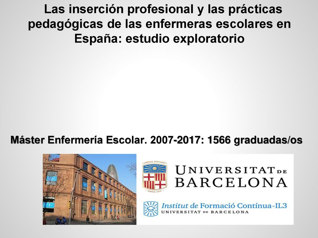 Las inserción profesional y las prácticas pedagógicas de las enfermeras escolares en España: estudio exploratorio