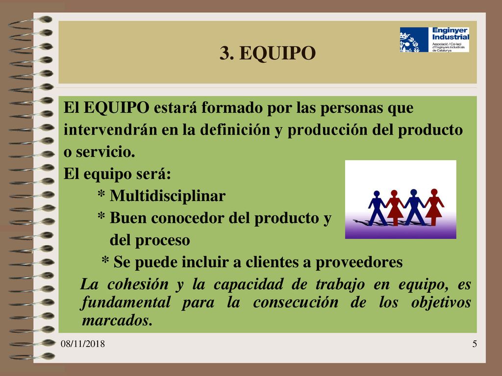 3. EQUIPO El EQUIPO estará formado por las personas que