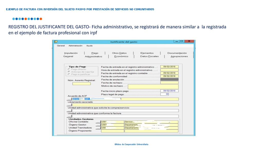 EJEMPLO DE FACTURA CON INVERSIÓN DEL SUJETO PASIVO POR PRESTACIÓN DE SERVICIOS NO COMUNITARIOS