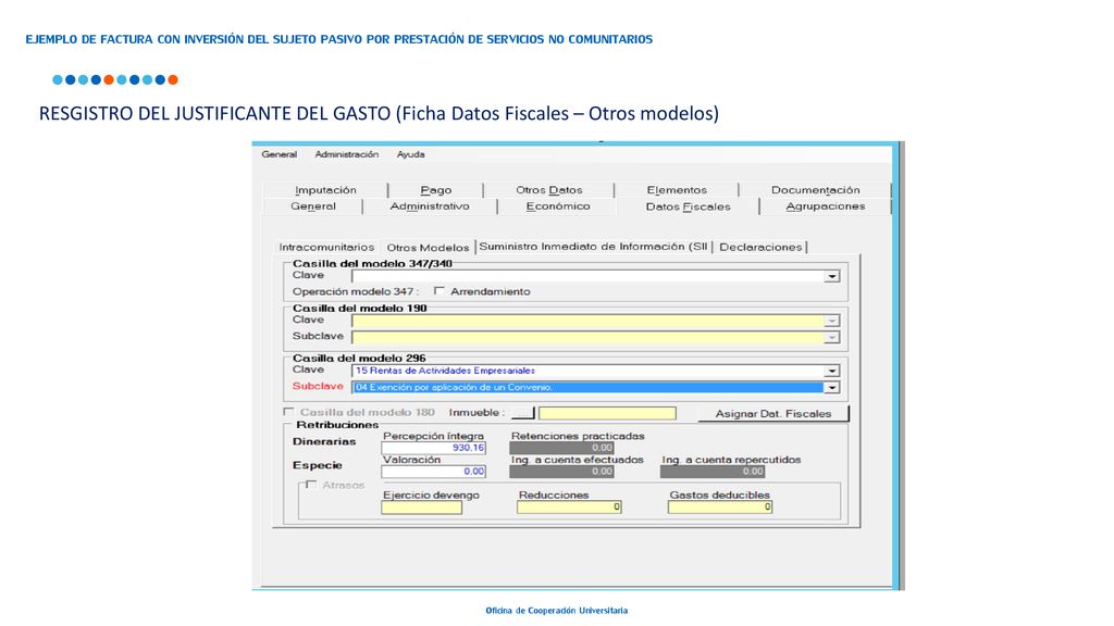 EJEMPLO DE FACTURA CON INVERSIÓN DEL SUJETO PASIVO POR PRESTACIÓN DE SERVICIOS NO COMUNITARIOS