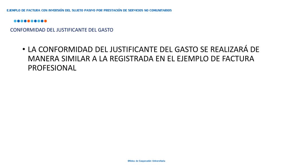 EJEMPLO DE FACTURA CON INVERSIÓN DEL SUJETO PASIVO POR PRESTACIÓN DE SERVICIOS NO COMUNITARIOS