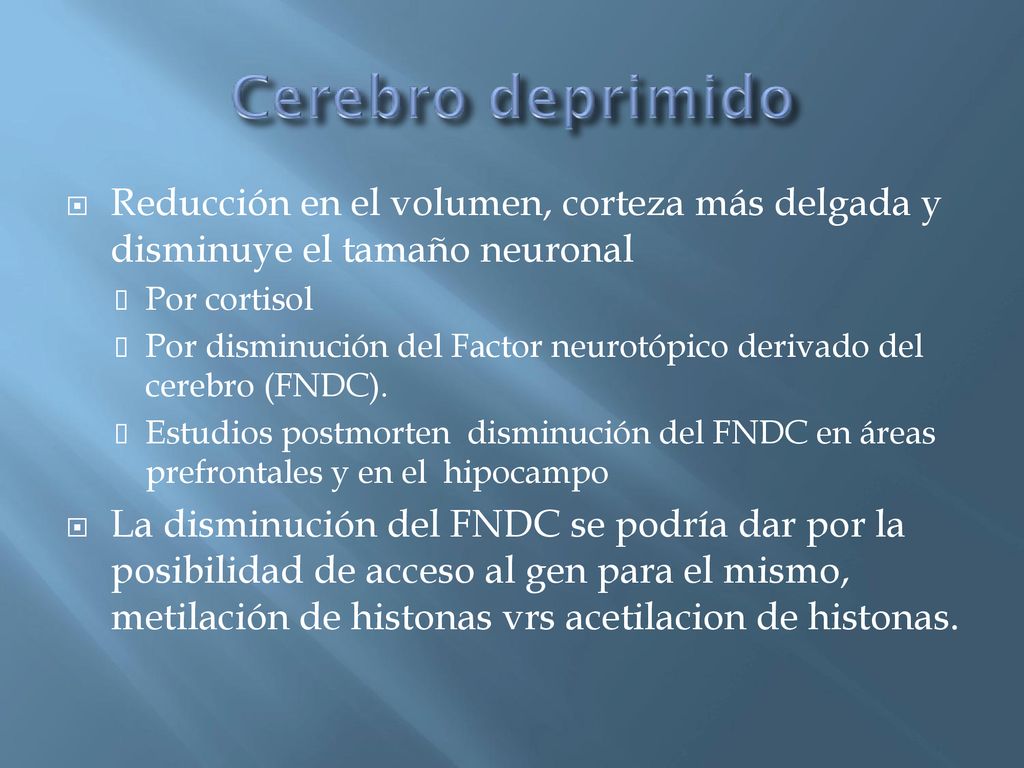 Reducción en el volumen, corteza más delgada y disminuye el tamaño neuronal