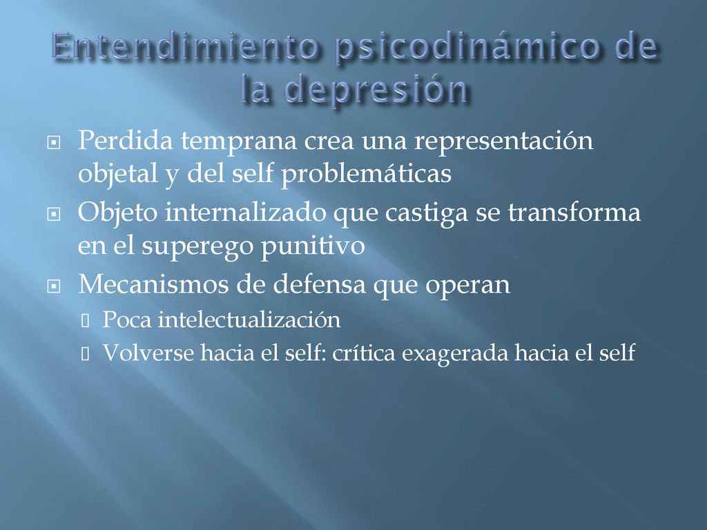 Objeto internalizado que castiga se transforma en el superego punitivo