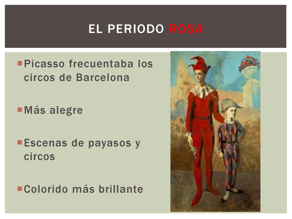 El periodo rosa Picasso frecuentaba los circos de Barcelona Más alegre
