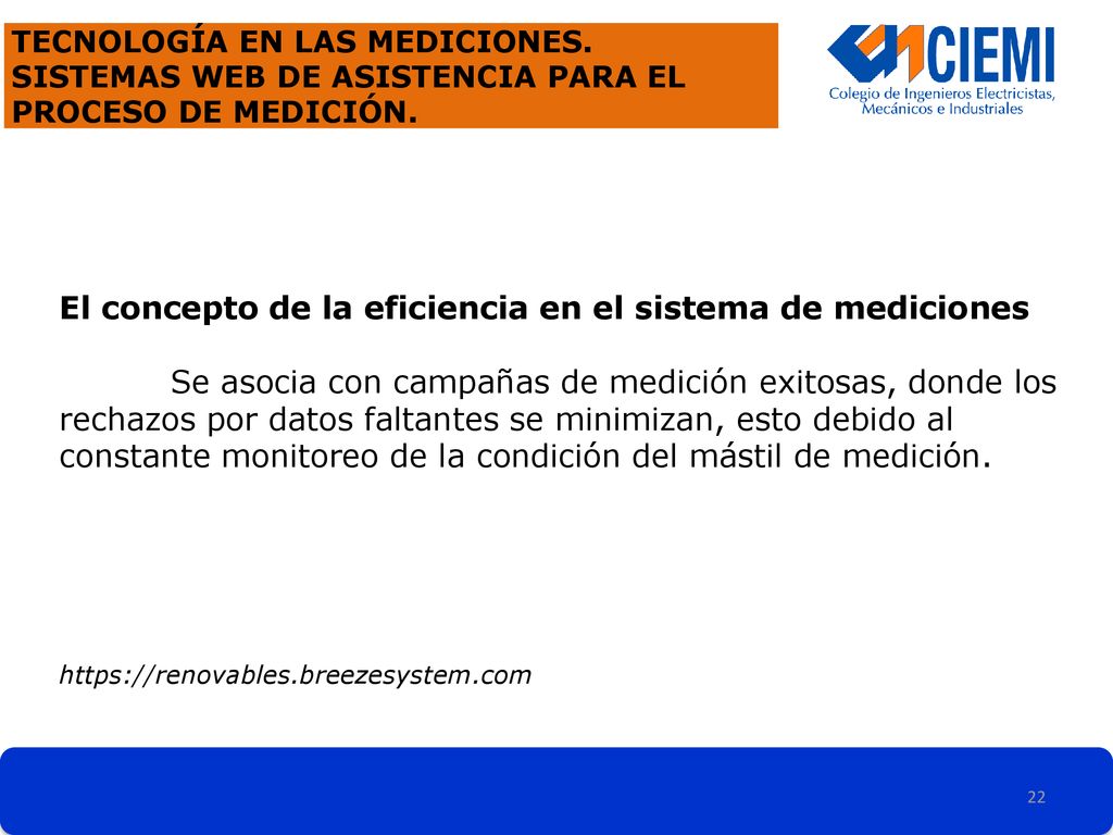 El concepto de la eficiencia en el sistema de mediciones