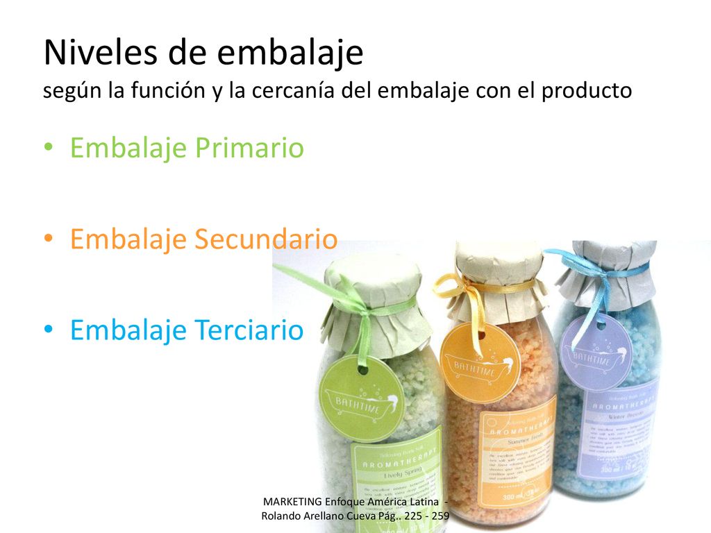 Niveles de embalaje según la función y la cercanía del embalaje con el producto
