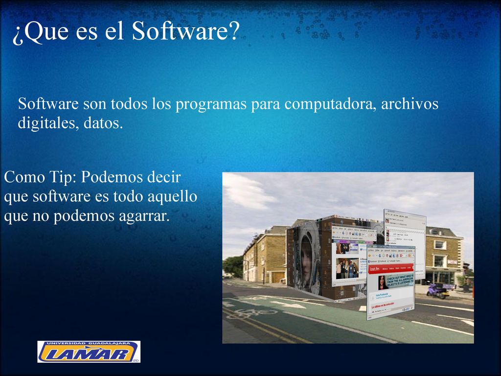 ¿Que es el Software Software son todos los programas para computadora, archivos digitales, datos.
