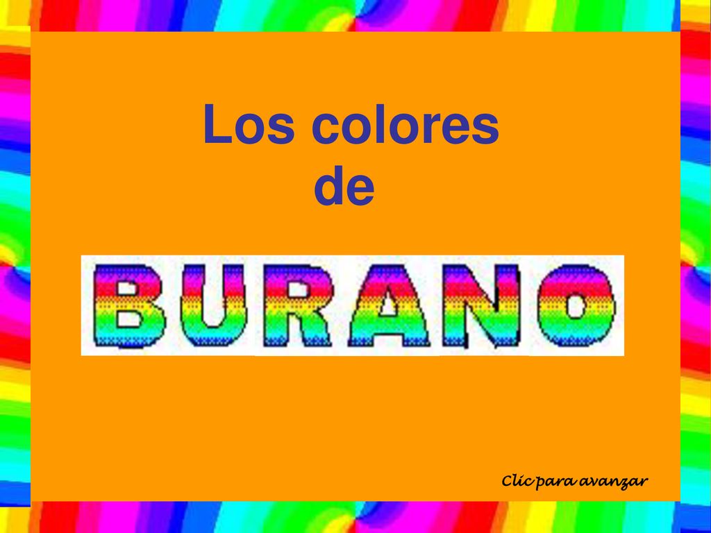 Los colores de Clic para avanzar