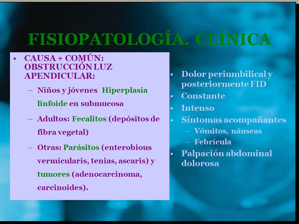 FISIOPATOLOGÍA. CLÍNICA