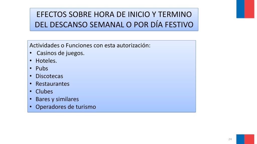 EFECTOS SOBRE HORA DE INICIO Y TERMINO DEL DESCANSO SEMANAL O POR DÍA FESTIVO