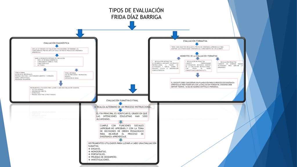 TIPOS DE EVALUACIÓN FRIDA DÍAZ BARRIGA