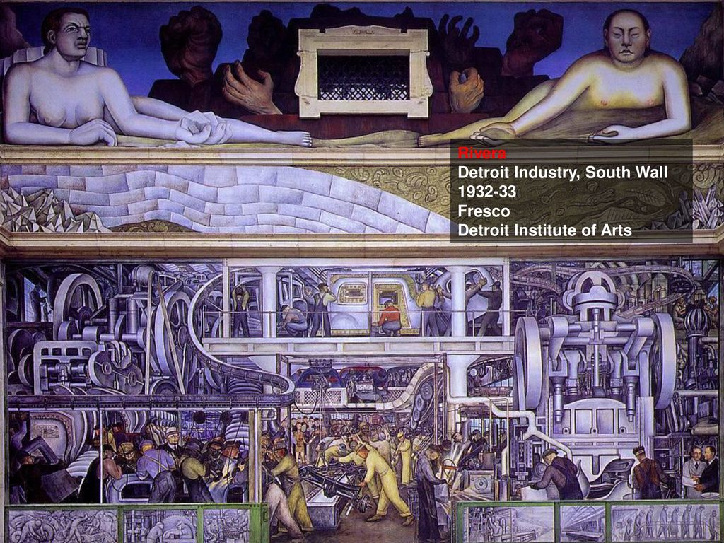Rivera Detroit Industry, South Wall Fresco Detroit Institute of Arts