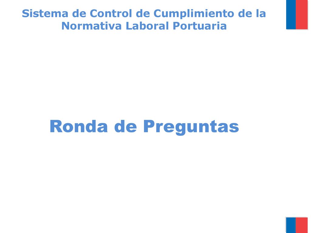Sistema de Control de Cumplimiento de la Normativa Laboral Portuaria
