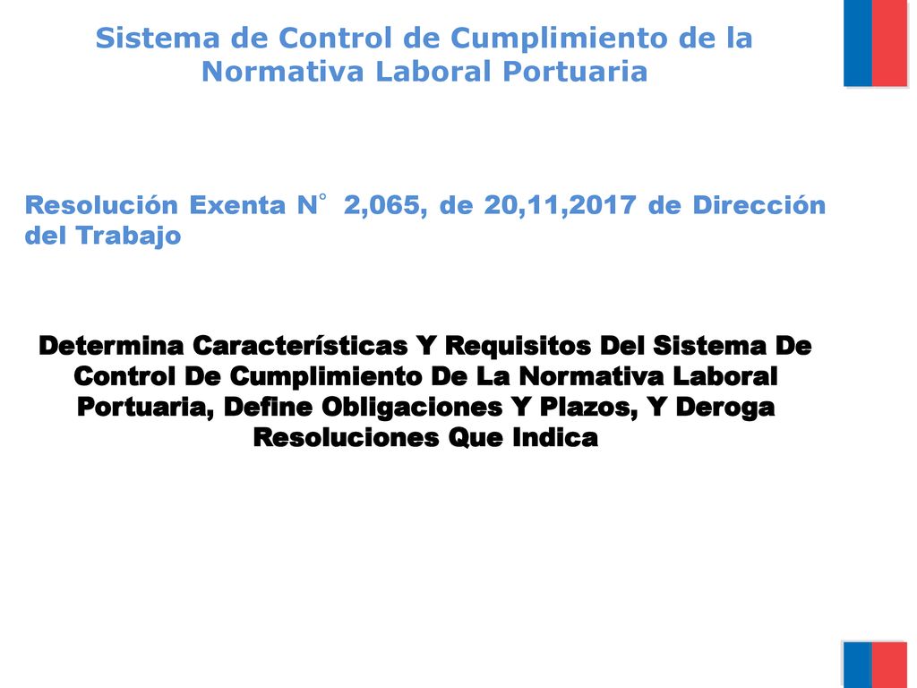 Sistema de Control de Cumplimiento de la Normativa Laboral Portuaria