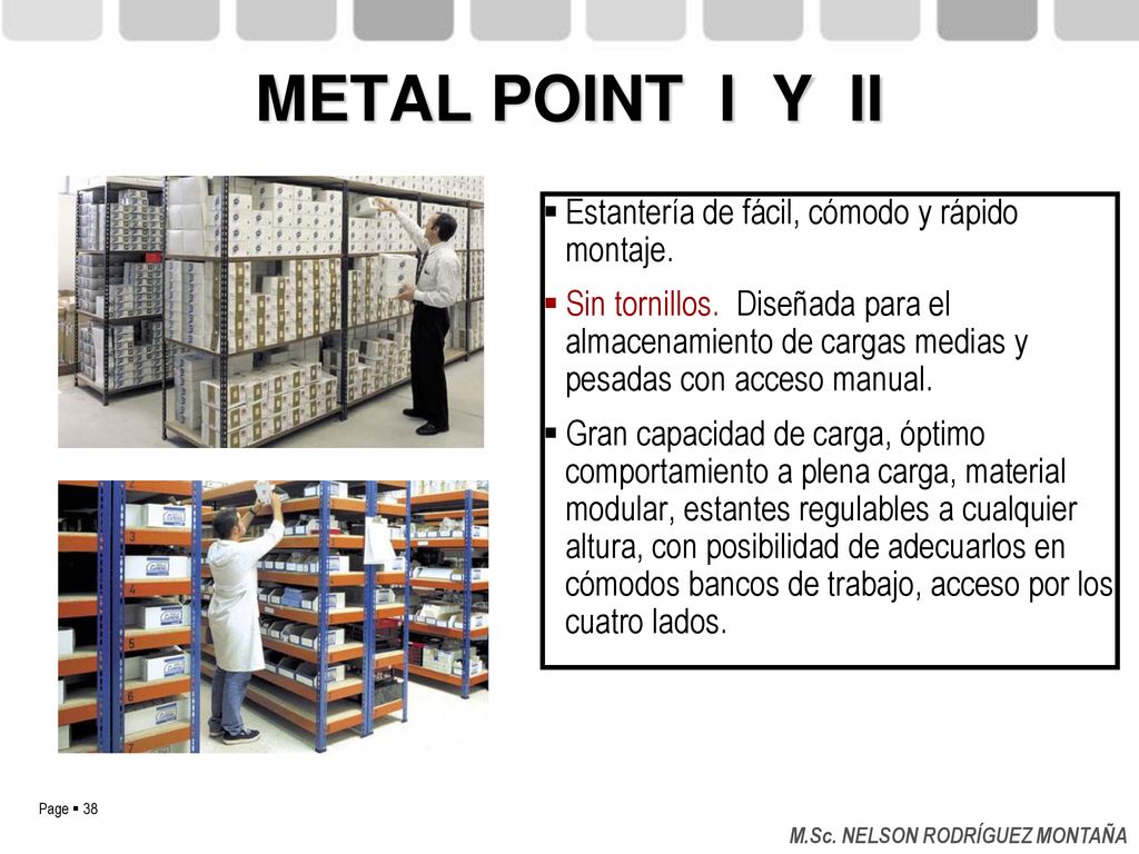 METAL POINT I Y II Estantería de fácil, cómodo y rápido montaje.