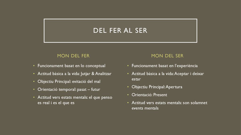 DEL FER AL SER MON DEL FER MON DEL SER