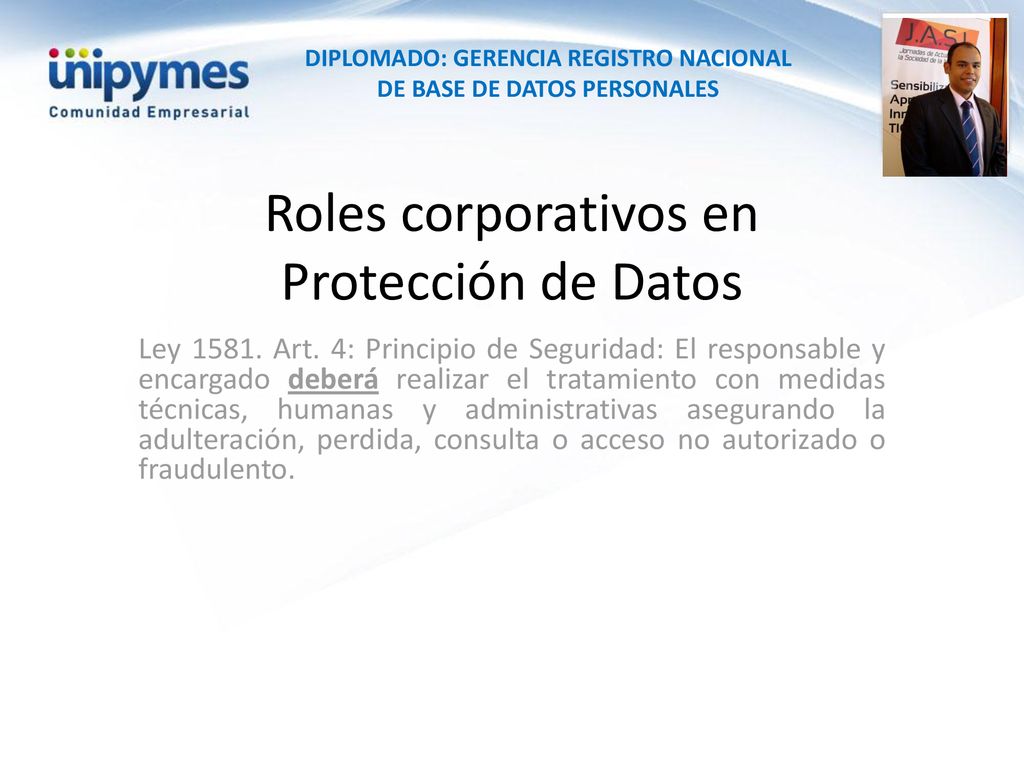 Roles corporativos en Protección de Datos