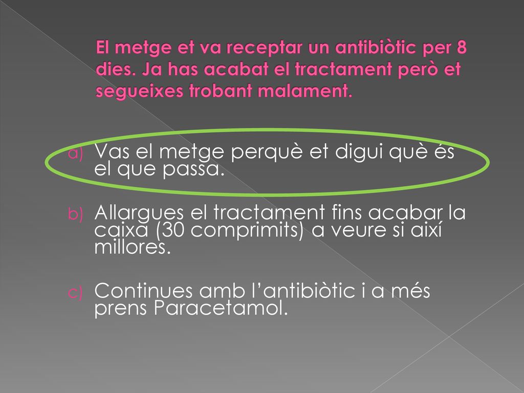 Vas el metge perquè et digui què és el que passa.