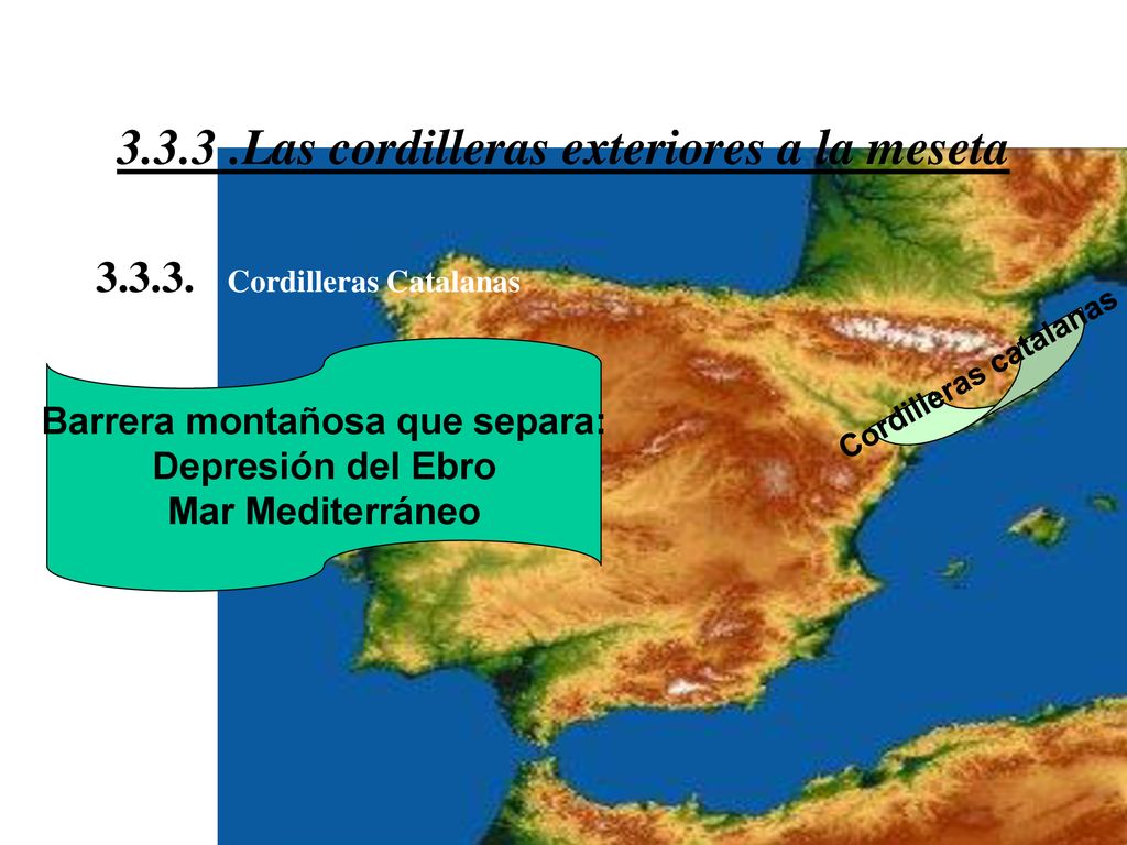 Las cordilleras exteriores a la meseta