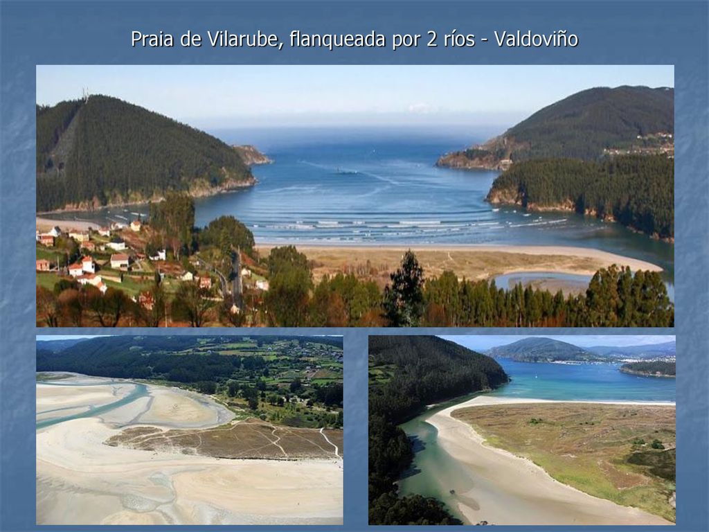 Praia de Vilarube, flanqueada por 2 ríos - Valdoviño