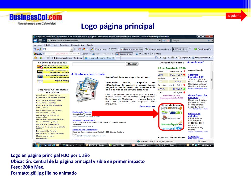 Logo página principal Logo en página principal FIJO por 1 año