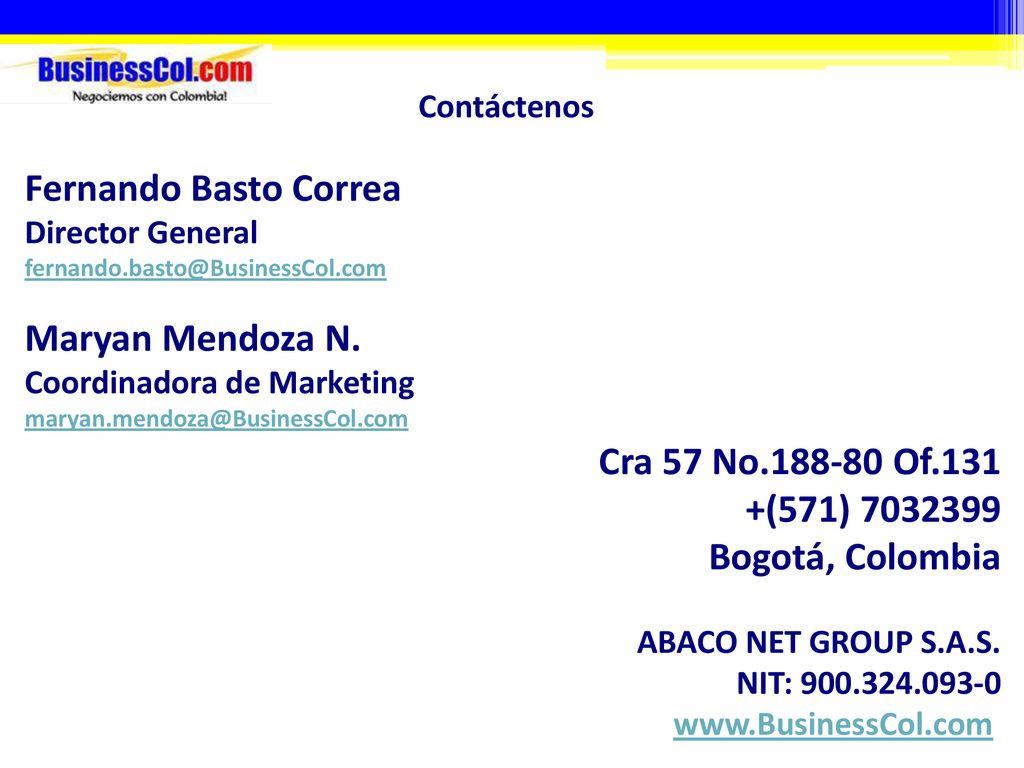 Fernando Basto Correa Maryan Mendoza N. Cra 57 No Of.131