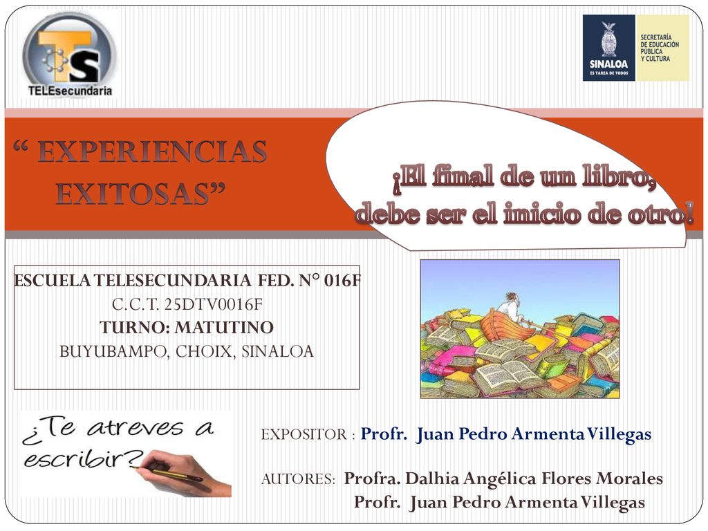 debe ser el inicio de otro! ESCUELA TELESECUNDARIA FED. N° 016F