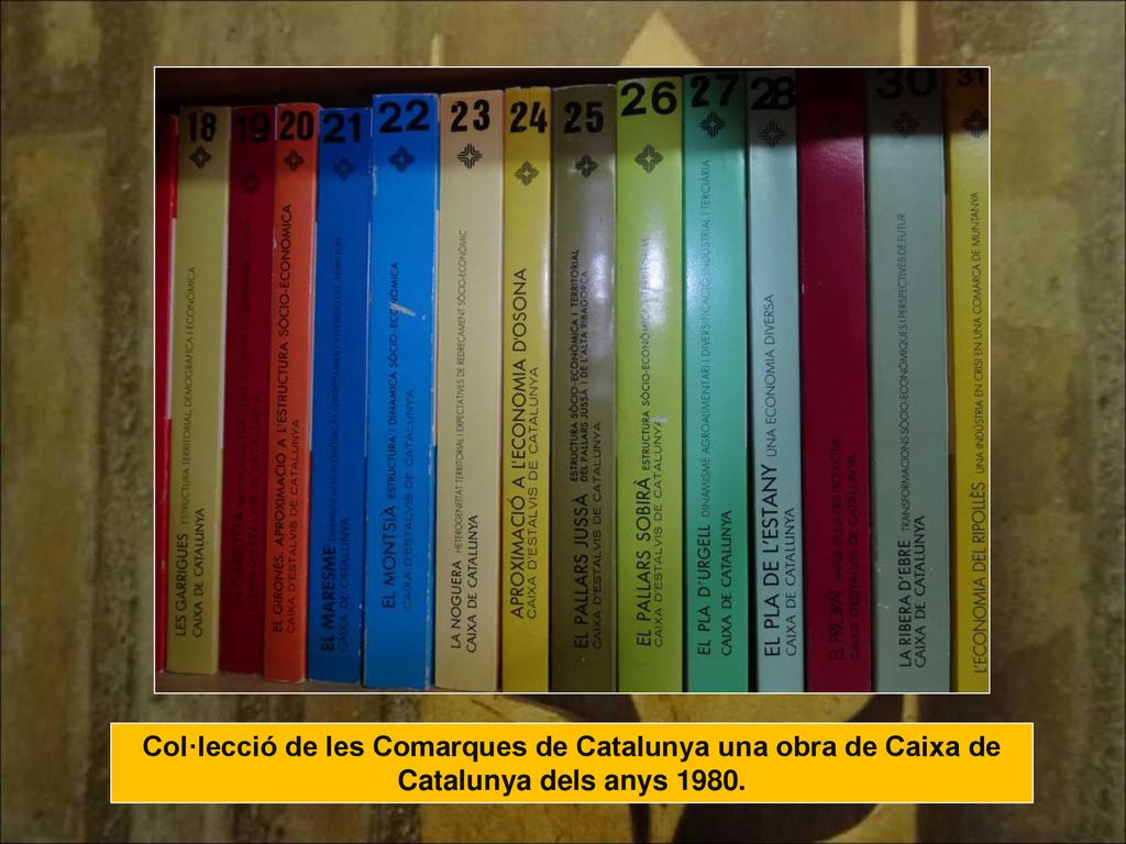 Col·lecció de les Comarques de Catalunya una obra de Caixa de Catalunya dels anys 1980.