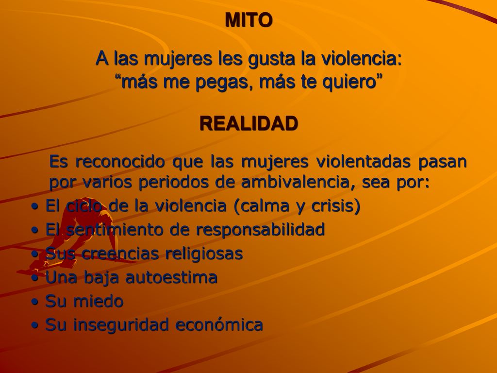 A las mujeres les gusta la violencia: más me pegas, más te quiero