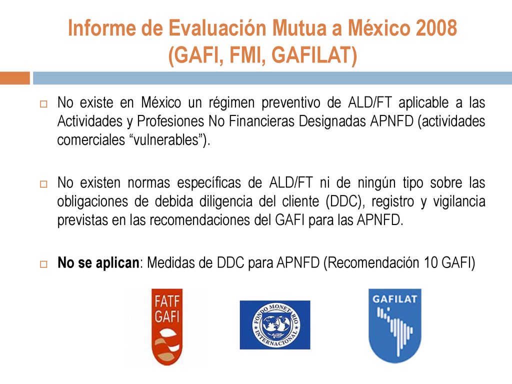 Informe de Evaluación Mutua a México 2008 (GAFI, FMI, GAFILAT)