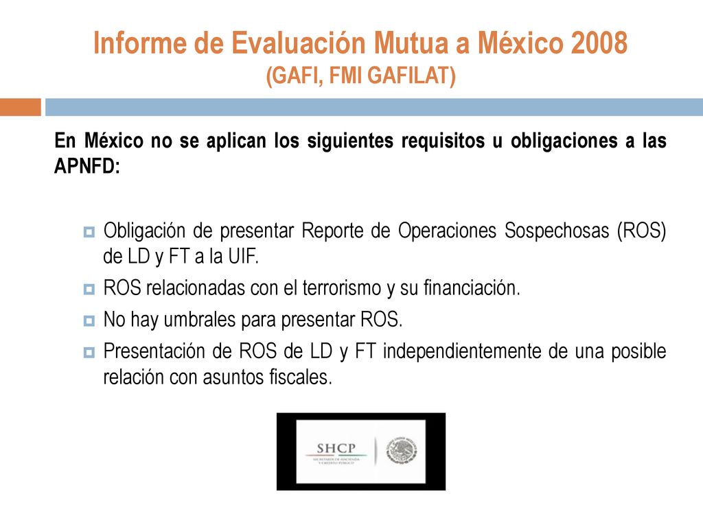 Informe de Evaluación Mutua a México 2008 (GAFI, FMI GAFILAT)
