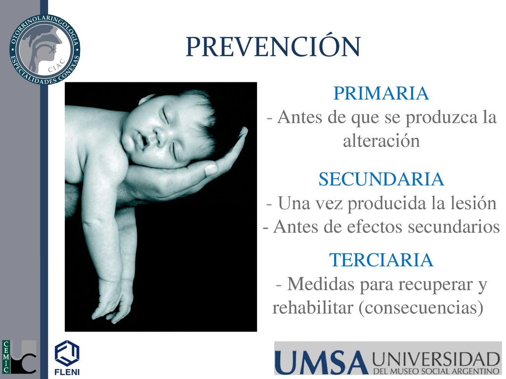 PREVENCIÓN PRIMARIA - Antes de que se produzca la alteración