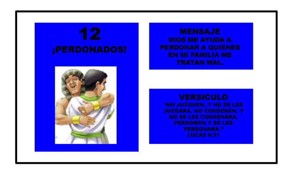 12 ¡PERDONADOS! MENSAJE VERSICULO DIOS ME AYUDA A PERDONAR A QUIENES