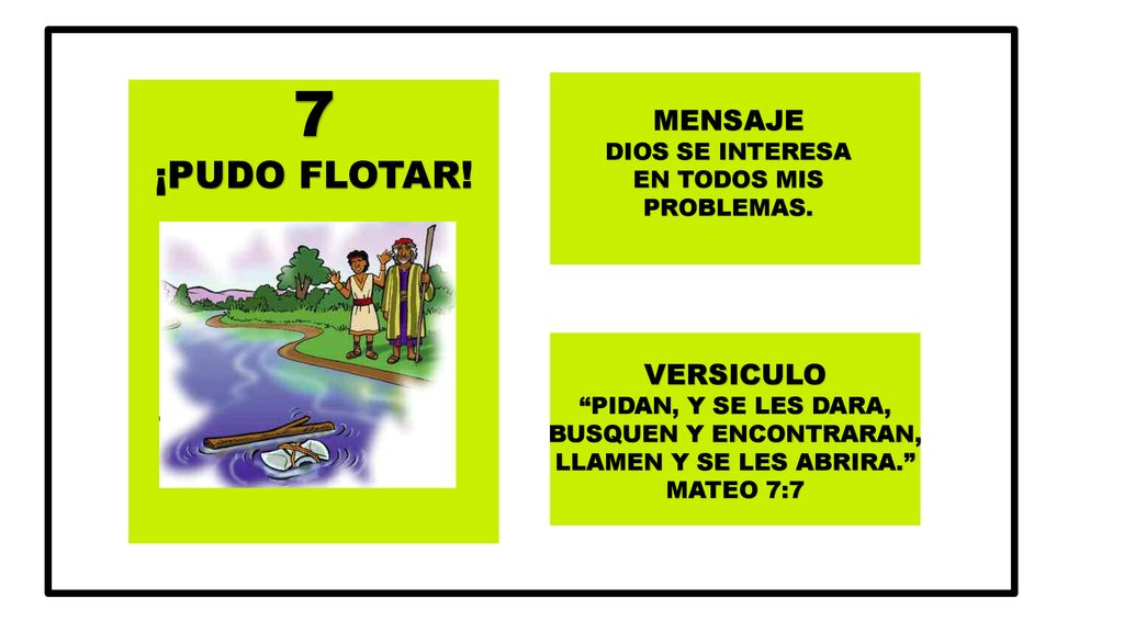 7 ¡PUDO FLOTAR! MENSAJE VERSICULO DIOS SE INTERESA EN TODOS MIS
