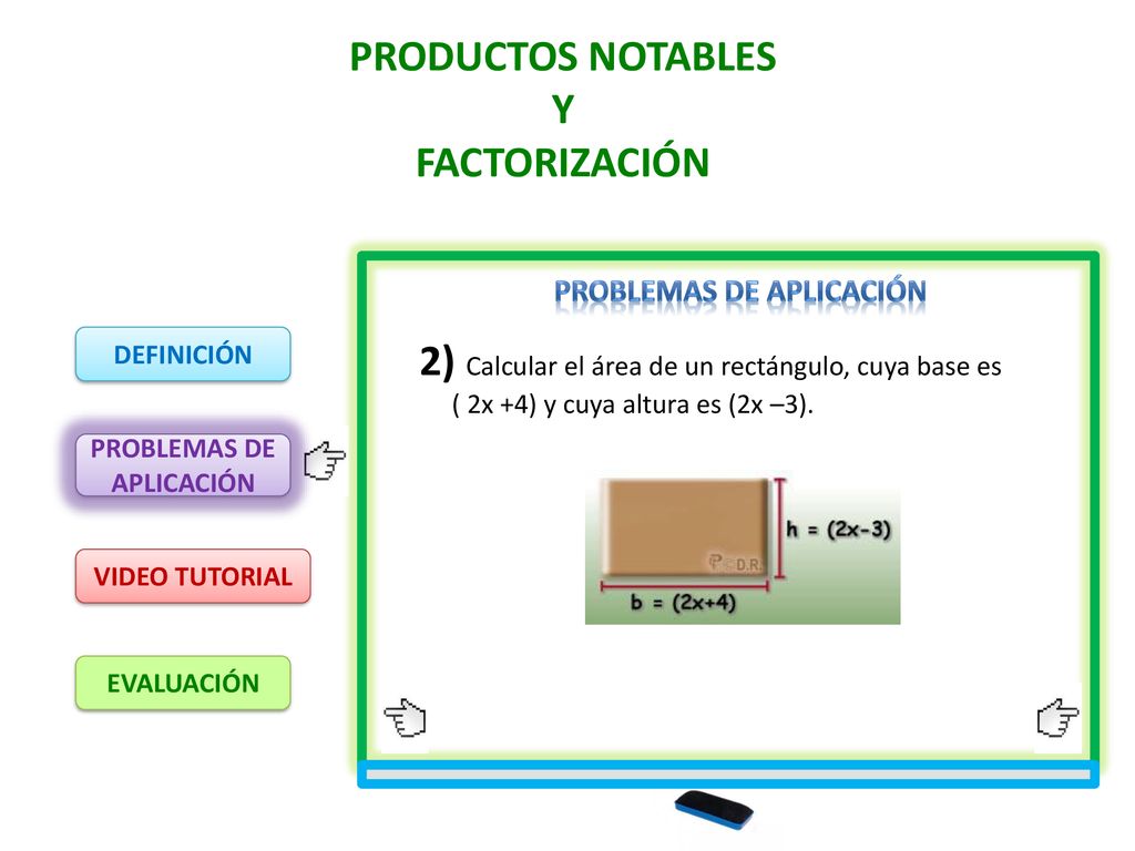 PRODUCTOS NOTABLES Y FACTORIZACIÓN
