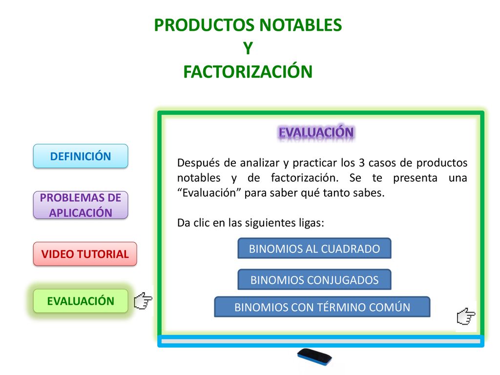 PRODUCTOS NOTABLES Y FACTORIZACIÓN PROBLEMAS DE APLICACIÓN