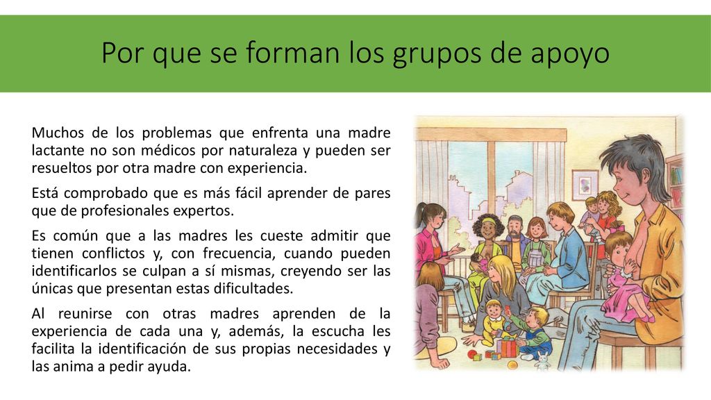 Por que se forman los grupos de apoyo