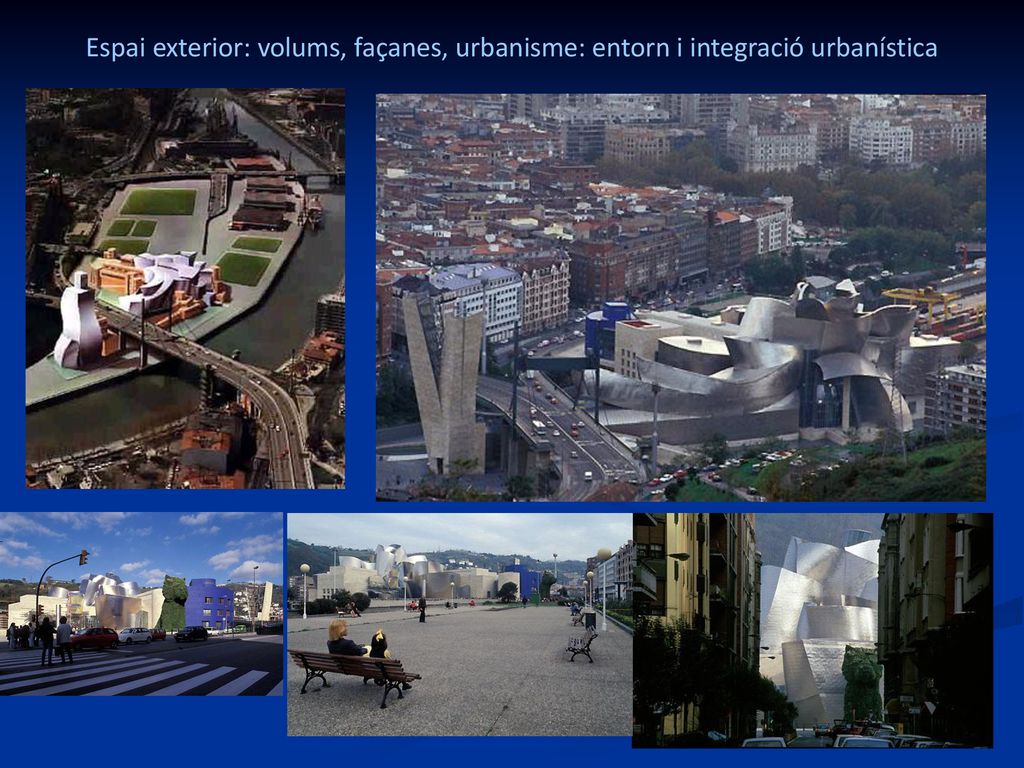 Espai exterior: volums, façanes, urbanisme: entorn i integració urbanística