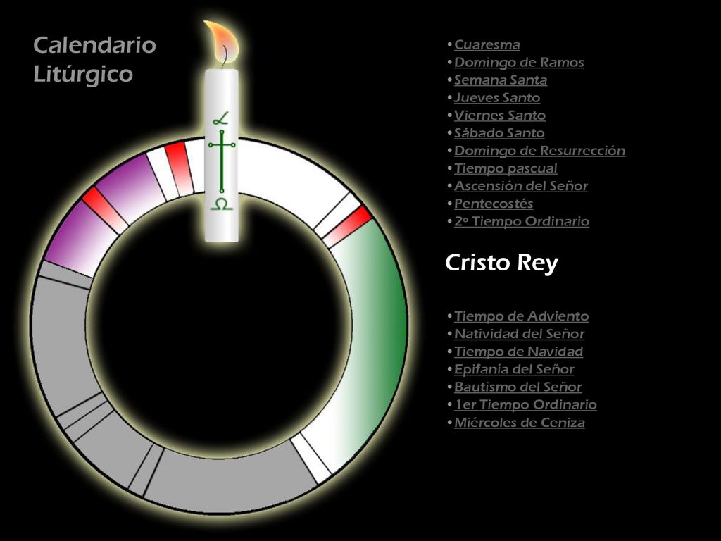 Calendario Litúrgico Cristo Rey Cuaresma Domingo de Ramos Semana Santa