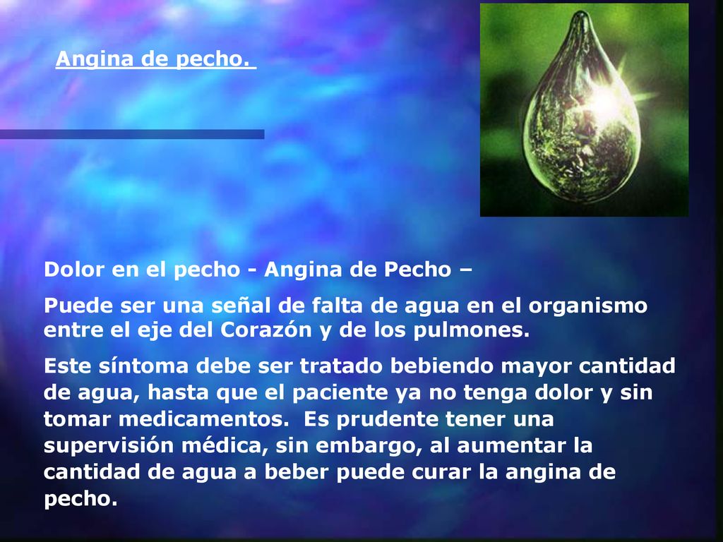 Angina de pecho. Dolor en el pecho - Angina de Pecho –