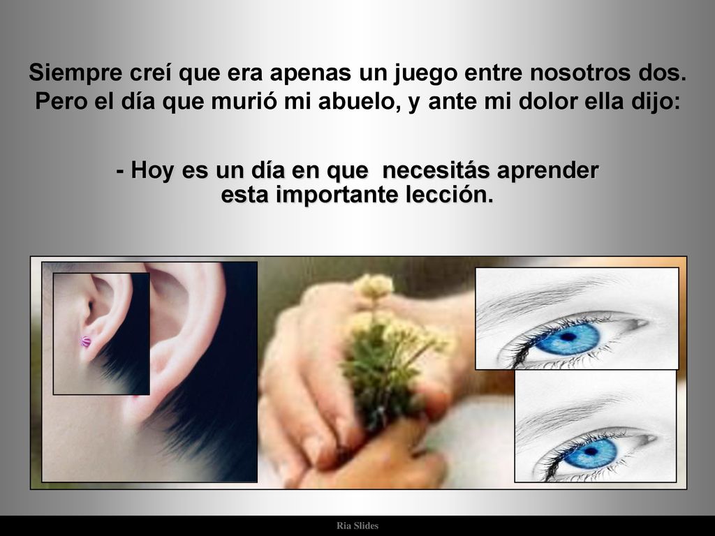 Siempre creí que era apenas un juego entre nosotros dos.