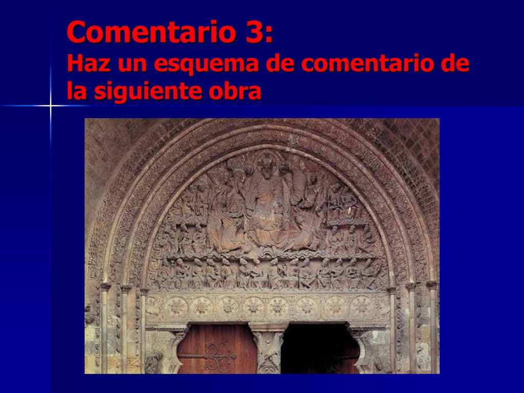 Comentario 3: Haz un esquema de comentario de la siguiente obra
