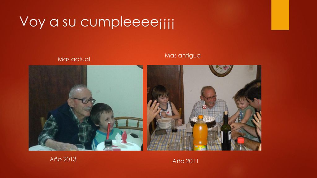Voy a su cumpleeee¡¡¡¡ Mas antigua Mas actual Año 2013 Año 2011
