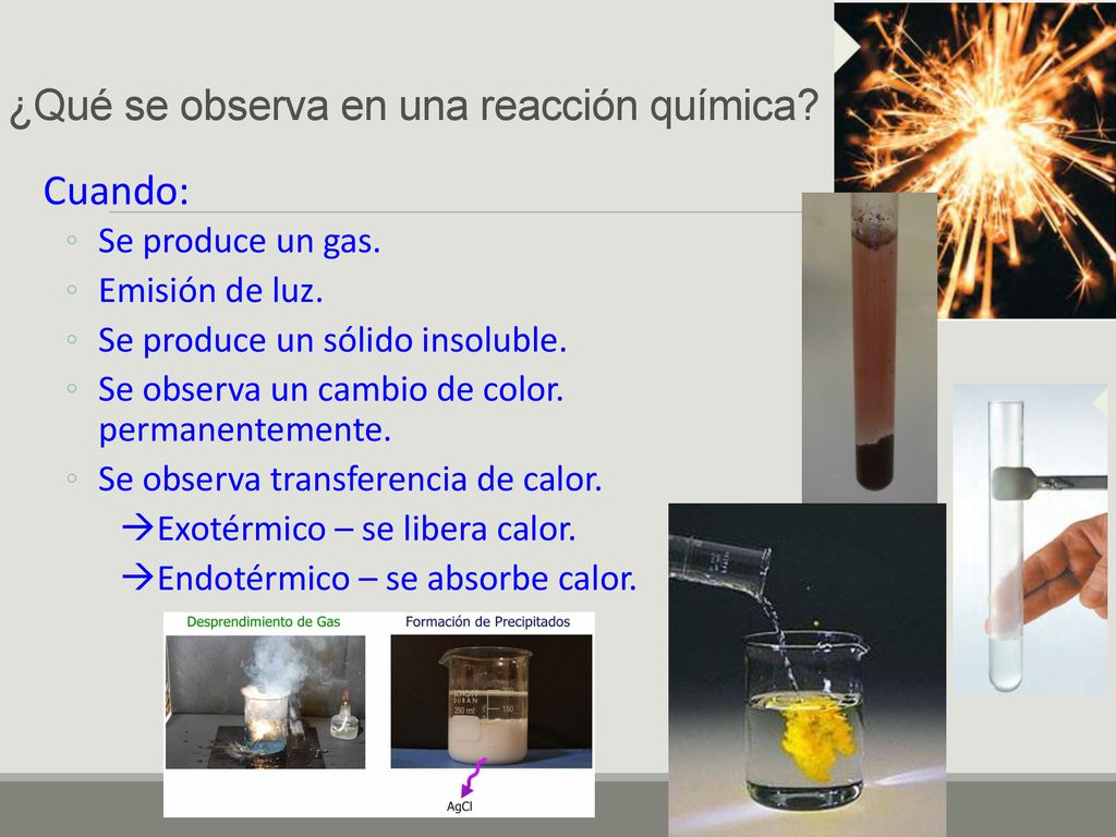 Reacciones Químicas OBJETIVO: Describir que son las reacciones ...