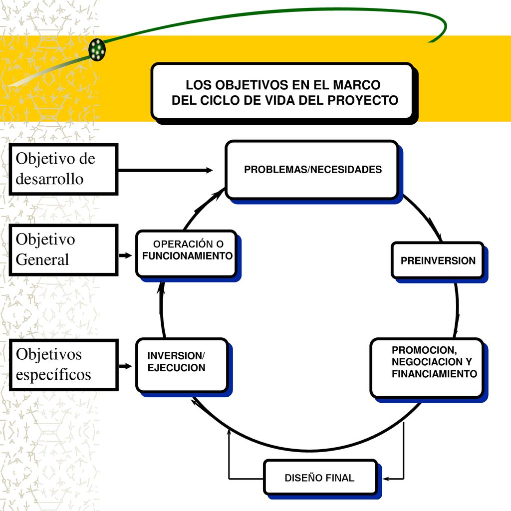 LOS OBJETIVOS EN EL MARCO DEL CICLO DE VIDA DEL PROYECTO