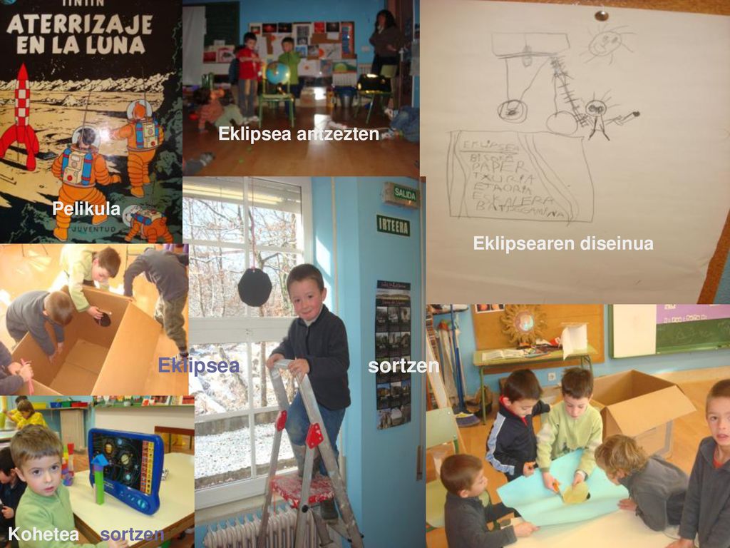 Eklipsea sortzen Eklipsea antzezten Pelikula Eklipsearen diseinua