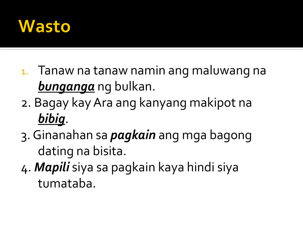 Wasto Tanaw na tanaw namin ang maluwang na bunganga ng bulkan.